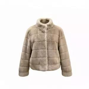 지고트 하이넥 페이크퍼 재킷 JRCE3FR503 JRCE3FR503-EBS