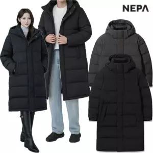 네파남여공용 발수단 생활방수 시그니처 롱패딩 구스 다운자켓 72071