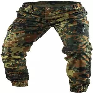 MEGE KNIGHT 남성 전술 카고 팬츠 주머니가 있는 카무플라주 아웃도어 작업복