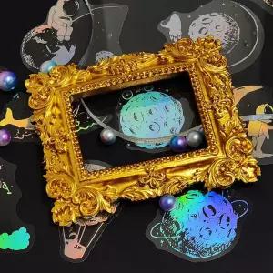 PET 반투명 홀로그램 스티커 우주 다꾸스티커 감성스티커 예쁜스티커