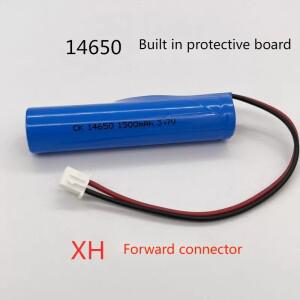 손전등 스피커용 리튬 이온 충전식 배터리 14650 3.7V 1500MAH 로트당 2 개