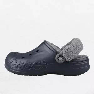 [크록스]바야 퍼즈 스트랩 남자 여성 겨울 방한 털 블로퍼 206633-4HE