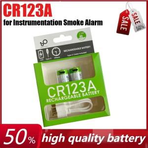 3.7V 500mAh CR123A 계측기 연기 경보기 휴대전화 충전 무선 카메라용 대용량 리튬 배터리