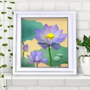 이사선물 연꽃그림액자 풍수그림 돈들어오는 꽃그림 30W액자4