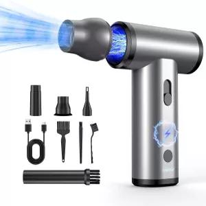 압축 공기 집진기 키보드용 300 000RPM 전기 청소기 PC 딥 클리닝 무선 에어 블래스터 교체 캔형 없음