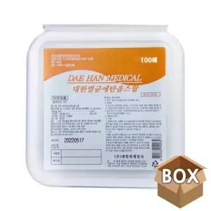 (100매 60P) 멸균 알콜솜 1박스/코튼/일회용솜/1회용/스왑솜/가정용/간편/소독/개별/포장/구급솜/구급