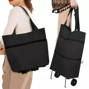 접이식 장바구니 겸 바퀴 핸드 마트 쇼핑 카트 보급형 캐리어