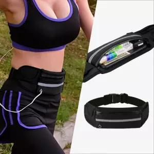 키와이  [개미물류] 러닝벨트 가방 운동 달리기 런닝 슬림 포켓 힙색 헬스 경량 허리 스포츠 복대