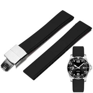 니지루업 FKM 고무 시계줄 배치 걸쇠 조절가능 CTS 불소 19mm 20mm 21mm 22mm 빠른 릴리스 부드러운 내구성 남성 호환 교체용 밴드 스트랩