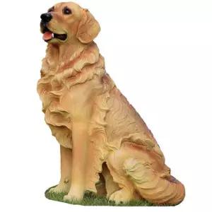 강아지 모형 비글 장식품 동물 공원 카페 앉은 야외 장식