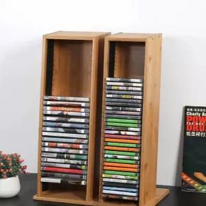 원목 CD DVD 보관꽂이 선반 정리함 LP판 보관함
