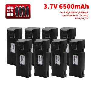 3.7V 6500Mah E88 배터리 액세서리 E99 P1 K3 LsE525 미니 Uav 드론 특수 Rc 부품