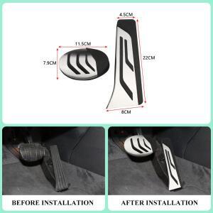 자동차 차량용 호환 풋 레스트 페달 패드 커버 카바 BMW X1 X2 F48 F39 F45 F46 F40 LHD 액티브 그란 투어