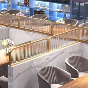 불투명 레스토랑 테이블 분리 공간 식당 칸막이 간이벽