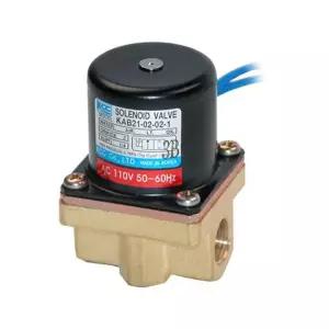 KCC 2포트솔레노이드밸브-황동몸체 KAB21-02-02-220V