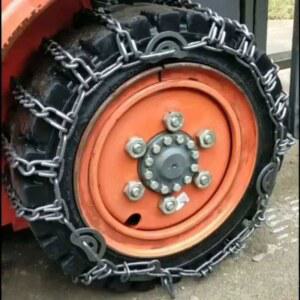 지게차 스노우체인 중장비 쇠사슬 농기계 펭강 철끈 대형차 2개 눈길 바퀴 미끄럼방지