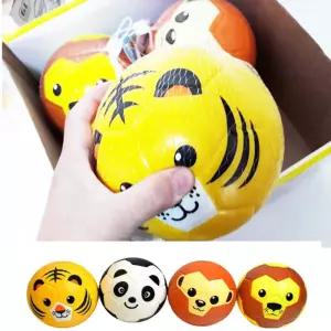 (동물 얼굴) 말랑 말랑 스펀지공/축구공/미니/공놀이/완구/장난감/놀이용공/놀이용볼/동물/스펀지볼/말랑공