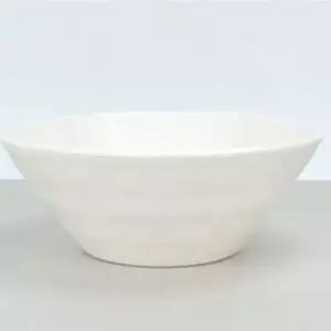 업소용 대용량 면기 국수 대접 22.8cm 미색 멜라민 우동 그릇