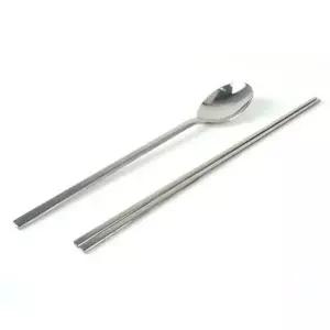 위생적인 스테인리스 무지 젓가락 식당용 업소용 수저 1개