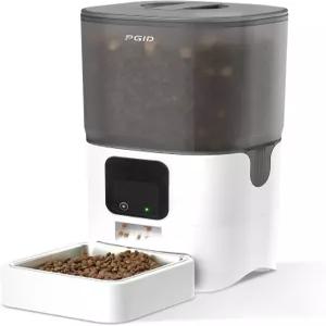 PGID 자동 고양이 사료 공급기 6L 건조 식품용 타이밍 원격 급식을 위한 APP 제어 기능이 있는 2.4G WiFi