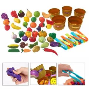 아기교구 소근육발달 과일 야채모형 집게 장난감 과일모형 언어발달