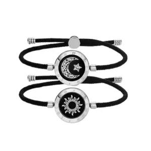 커플진동팔찌 장거리 연애 템 연인 롱디커플 실버