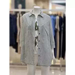 [셀러허브 1]아르테 세이브존07 여성 스트라이프 7부 소매 카라넥 셔츠 DNBPWJ690 (9923144)