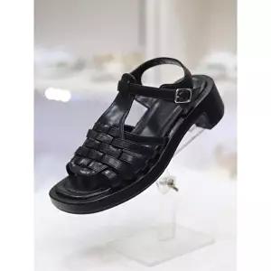 [셀러허브 1]바이로쏘 세이브존03 T라인 위빙 청키힐 4cm 스트랩샌들 BY)23S10629BB2W (10310883)