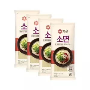 [하프클럽/CJ제일제당]백설 소면 900g x4개