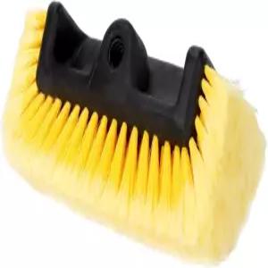 자이언트 베어 10인치 플로우 스루 펜타 레벨 세차 브러시 헤드 부드러운 노란색 브리스틀 다치지 않은