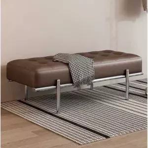 가죽 벤치의자 레더 카페 긴의자 식탁의자 빈티지 벤치 공방