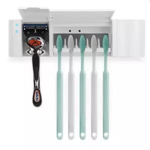 양문형 히팅 건조 칫솔살균기 거치대 칫솔꽂이 걸이 소독기 5구 세라믹히터 UV 살균 면도기 거치