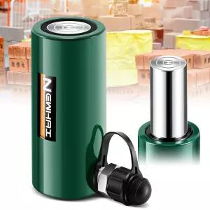 뉴하이 10톤 유압 램 잭 4인치/100mm 최대 스트로크 팅 실린더 단일 작동 포르타 파워 소형 휴대용