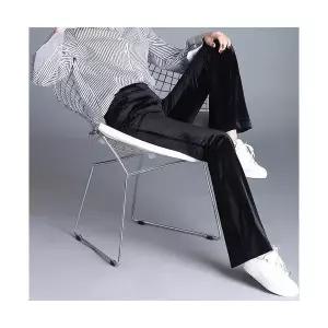 와칸다 여성 여친 바지 9부 키작 골드 벨벳 플레어 KKE3