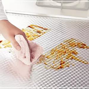 방수 잔솔 보호 필름 알루미늄 시트지 주방벽 싱크대 IWECB9D1