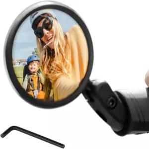 아벤톤 핸들바 그립 바이크 미러 넓은 시야를 제공하는 백미러 설치 및 조정이 용이한 마운트 안전한