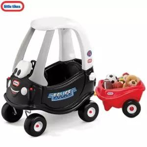 리틀타익스 코지쿠페 경찰차+트레일러 (조립서비스)/붕붕카/무소음/붕붕이/아기/유아/실외/푸쉬카/가정용