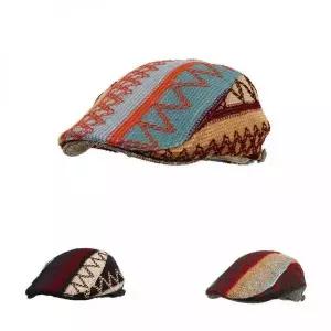 아즈텍부족 패턴 니트 헌팅캡 패턴모자 여름모자 헌탱캡 니트모자