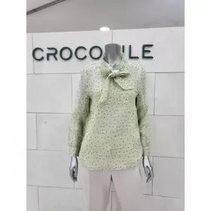 도트 리본 쉬폰 배색 티셔츠CLFSTS109-LG_BP 392518 크로커다일레이디