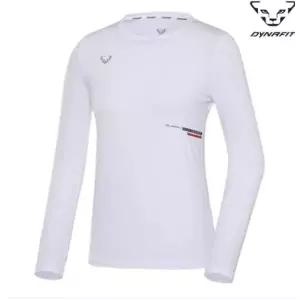 매장정품 DYNAFIT 다이나핏 깔끔한 화이트 컬러에 기능성 소재를 , 실용적인 베이트 여성 긴팔티YWU23218GJ