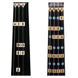 바이올린을 위한 환상적인 핑거 가이드 - 현악기 음악 액세서리, 핑거보드 및 프렛보드 스티커, 바이올린 또는 바이올린 연주 배우기, 콤보: D 장조 및 모든 노트 가이드 4/4 사이즈