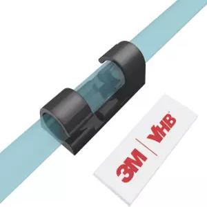 강력한 자가 접착 기능이 있는 케이블 클립 XIAOXI 관리 TV PC 와이어 홀더 끈적끈적한 정리용 코드 및 -