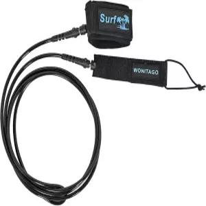 링붐 프리미엄 서핑보드 목줄 6/7/8/9/10피트 스트레이트 쇼트보드용 7mm 레그로프 스트랩 롱보드