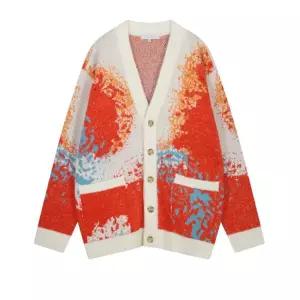 리버클래시 FW 오프화이트 세미오버핏 불규칙 패턴 가디건 LJW51212 382648