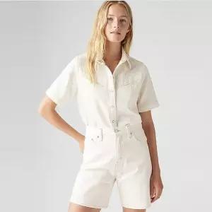 매장정품 리바이스 LEVIS 여성 리노아 캠프 반팔 데님셔츠 001SL-0002 681872