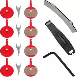 4쌍의 자전거 브레이크 패드 SRAM Avid Ball 베어링 5개의 기계식 BB5 MTB 패드에 호환되는 디스크 산악