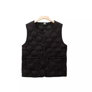 여성 초경량 슬림 패딩조끼 Wai7+5HxK