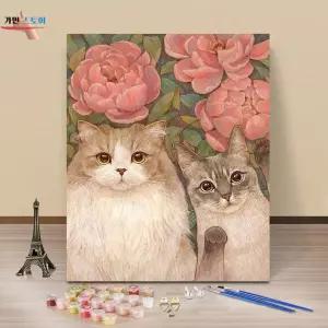 액자 그림 명화그리기 고급 유화 DIY 고양이