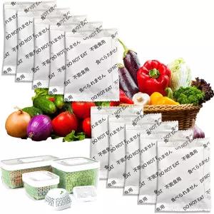 OXO 굿 그립 그린세이버 탄소 필터 리필용 레오튜브 10팩 교체 키트 제품 키퍼 및 스탠딩 크리스퍼 서랍