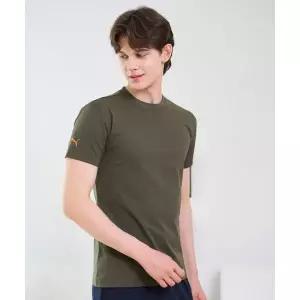 [국내매장정품] 푸마 PUMA BODYWEAR 남성 머슬핏 반팔 티셔츠 카키 PMMKTBP08_MSS 153404